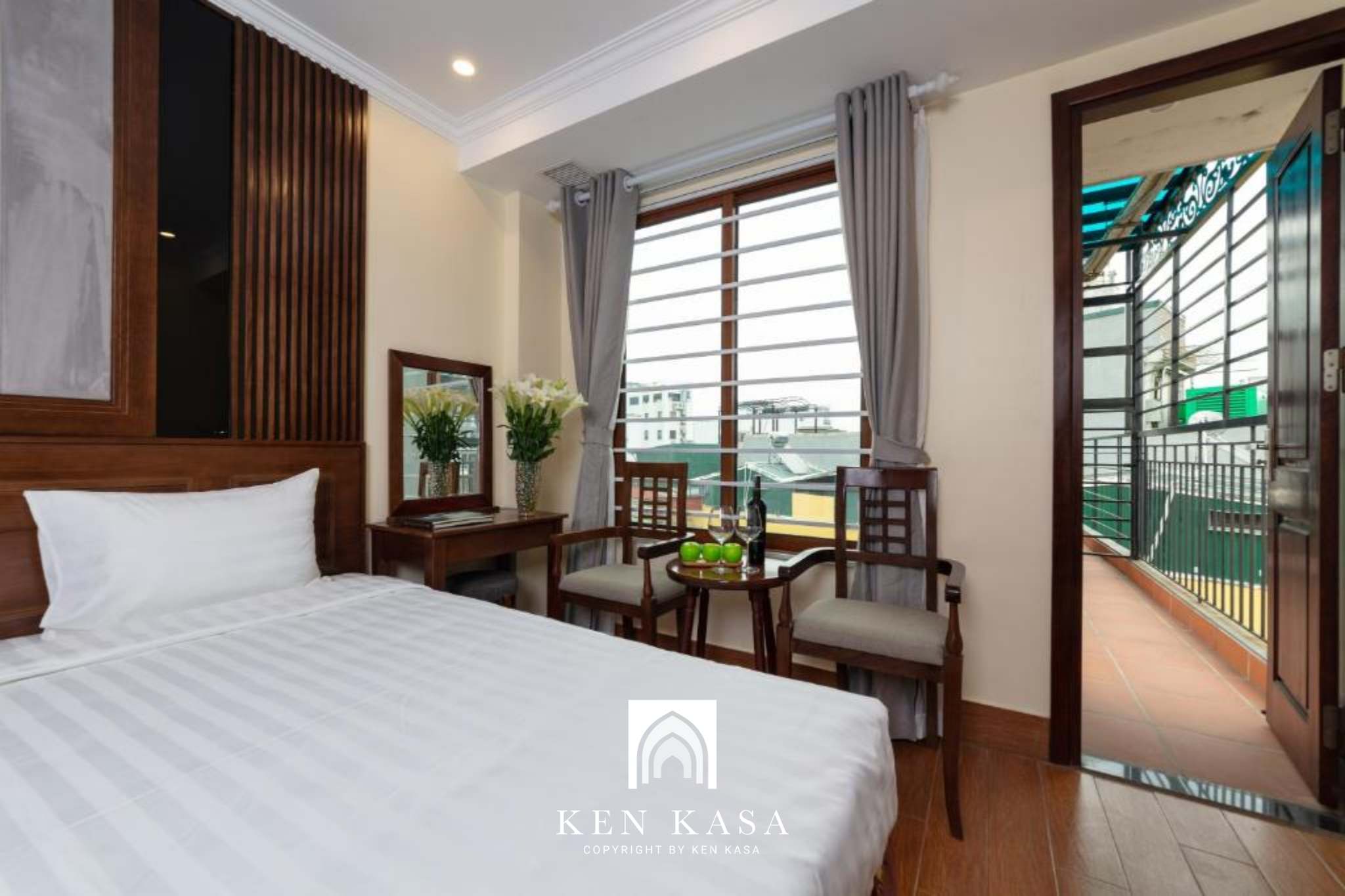 Phòng Deluxe Double có tầm nhìn thành phố  tại The West Hotel & Spa 